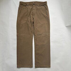 Ermenegildo Zegna Corduroy Pants Mens Size 36 x 29 Brown Casual Made in Italy